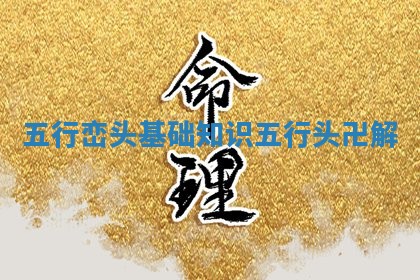 五行峦头基础知识 五行头卍解