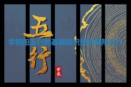 学阴阳五行的基础知识_想学阴阳五行
